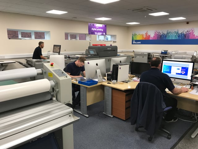 Ricoh digital printer in print studio