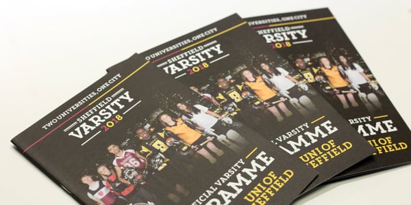 Sheffield University varsity event brochure