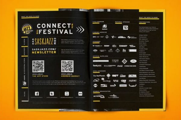 Art festival event brochure