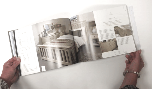 print proof of luxury brochure from b&b press
