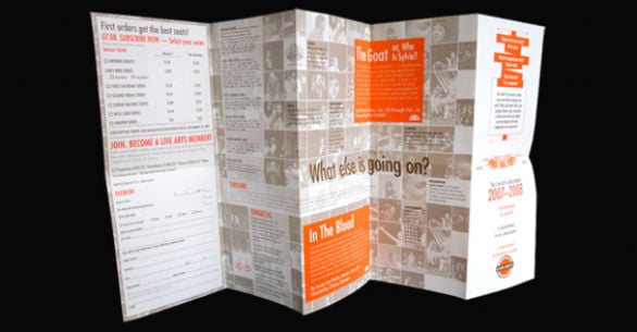 Event brochure example