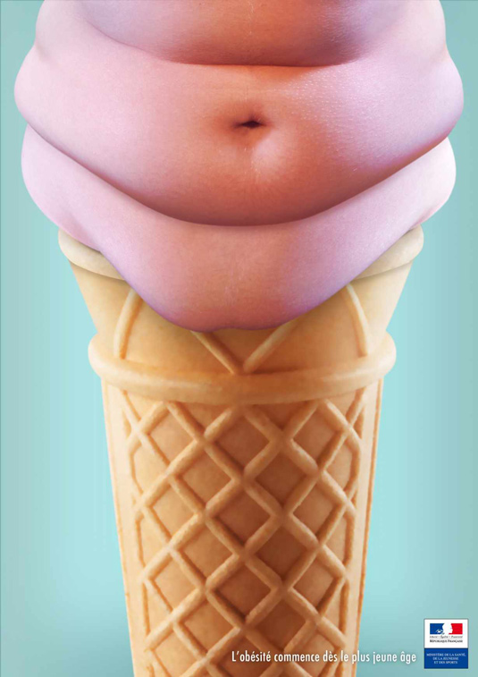 French Ministry of Health ice cream ad